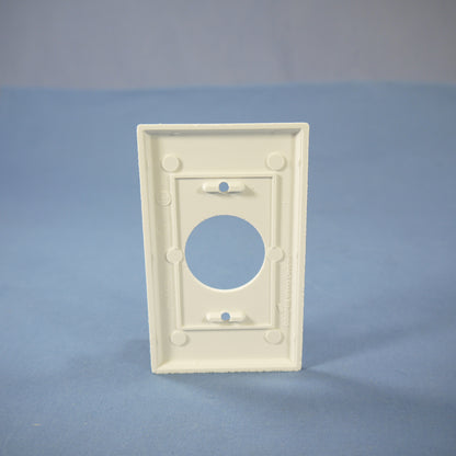 Cooper 2131W White 1-Gang 1.406" Receptacle Single Outlet Thermoset Wallplate