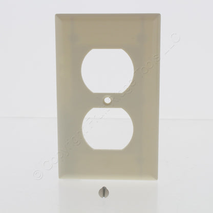 Cooper 2132A Almond 1-Gang Duplex Outlet Receptacle Thermoset Wallplates 25-Pack