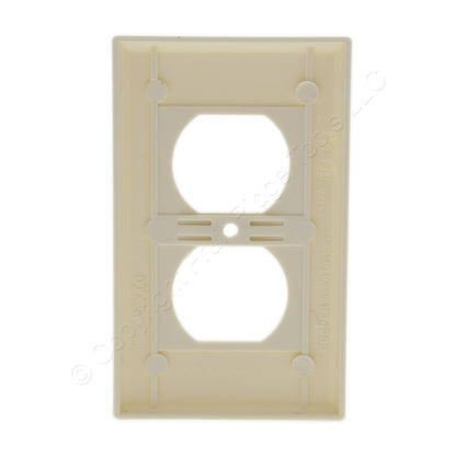 Cooper 2132A Almond 1-Gang Duplex Outlet Receptacle Thermoset Wallplates 25-Pack