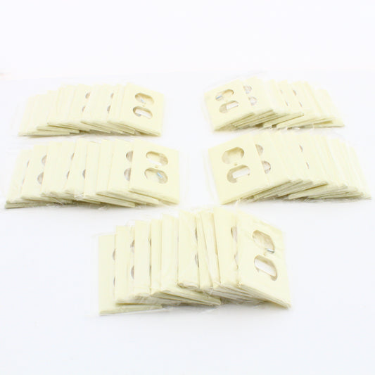 Cooper 2132A Almond 1-Gang Duplex Outlet Receptacle Thermoset Wallplates 50-Pack
