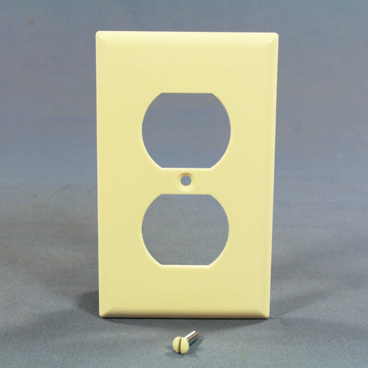 Cooper 2132A Almond 1-Gang Duplex Outlet Receptacle Cover Standard Wall Plate