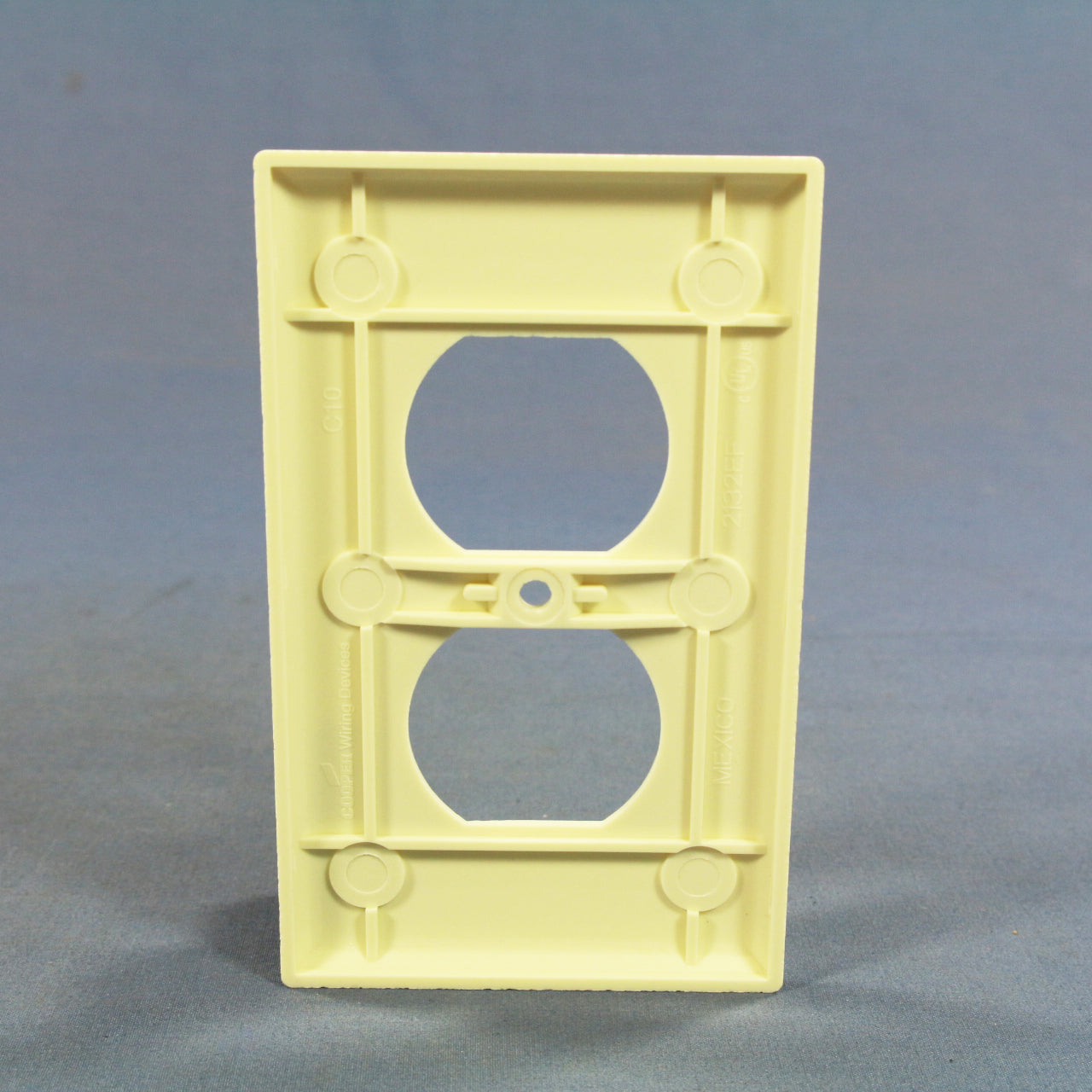 Cooper 2132A Almond 1-Gang Duplex Outlet Receptacle Cover Standard Wall Plate