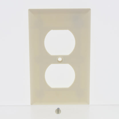 Cooper 2132A Almond 1-Gang Duplex Outlet Receptacle Thermoset Wallplates 10pcs