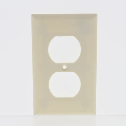 Cooper 2132A Almond 1-Gang Duplex Outlet Receptacle Thermoset Wallplates 10pcs
