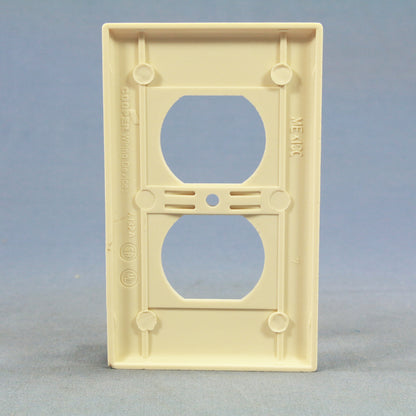 Cooper 2132LA Lt Almond 1-Gang Duplex Outlet Receptacle Thermoset Wallplate 25pc