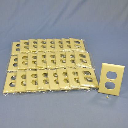 Cooper 2132V Ivory 1-Gang Outlet Cover Duplex Receptacle Thermoset Covers 25pcs