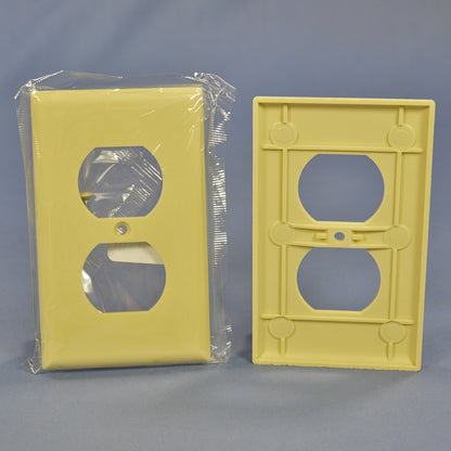 Cooper 2132V Ivory 1-Gang Outlet Cover Duplex Receptacle Thermoset Covers 25pcs
