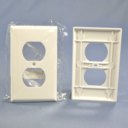 Cooper 2132W White 1-Gang Duplex Outlet Receptacle Thermoset Plastic Cover 100pc