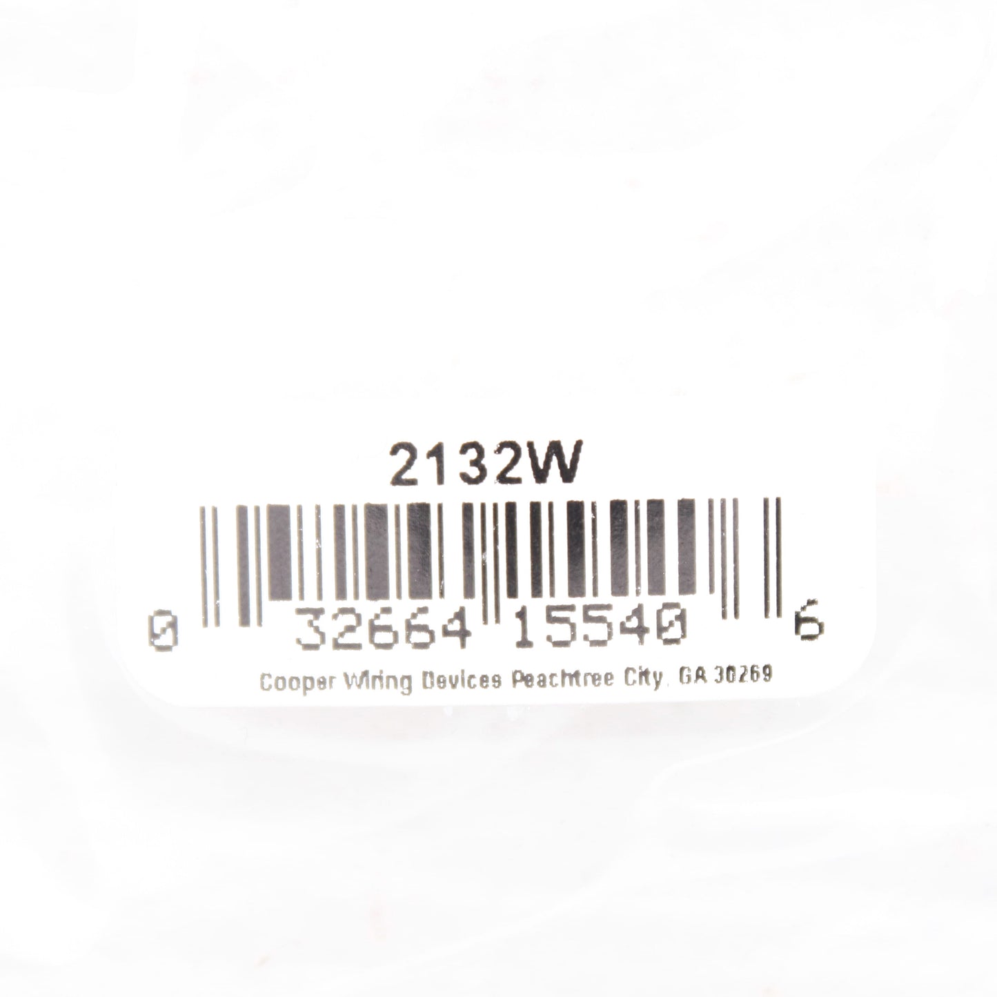 Cooper 2132W White 1-Gang Outlet Duplex Receptacle Thermoset Wallplates 10pcs