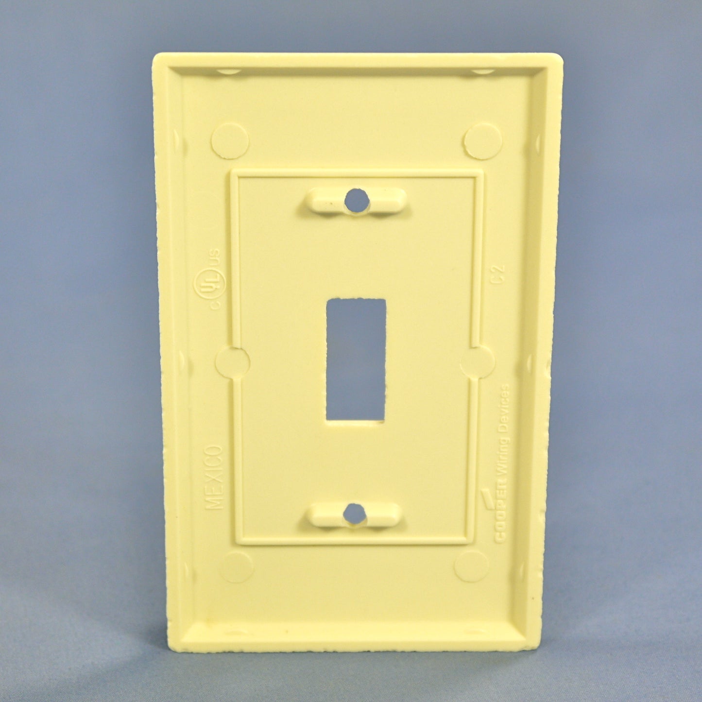 Cooper 2134A Almond 1-Gang Standard Switch Plastic Thermoset Wallplate Cover