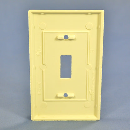 Cooper 2134A Almond 1-Gang Standard Switch Plastic Thermoset Wallplate Cover