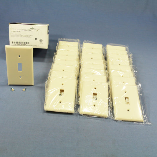 Cooper 2134LA Light Almond 1-Gang Switchplate Thermoset Wallplates Cover 25pcs