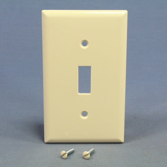 Cooper 2134LA Lt Almond 1-Gang Toggle Switch Thermoset Wallplate Plastic Cover