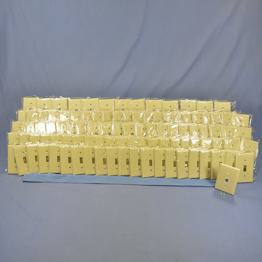 Cooper 2134V Ivory 1-Gang Standard Switch Plate Thermoset Wallplate Cover 100pcs