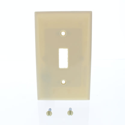 Cooper 2134V Ivory 1-Gang Toggle Switch Plastic Thermoset Wallplate Cover 10pcs