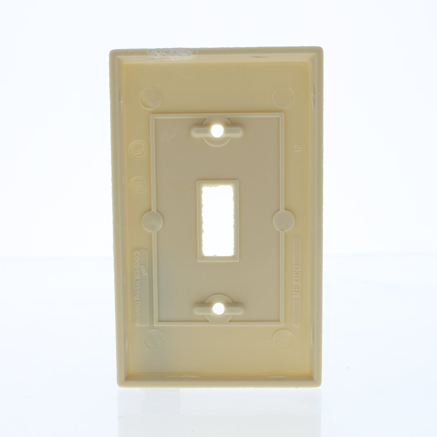 Cooper 2134V Ivory 1-Gang Toggle Switch Plastic Thermoset Wallplate Cover 10pcs
