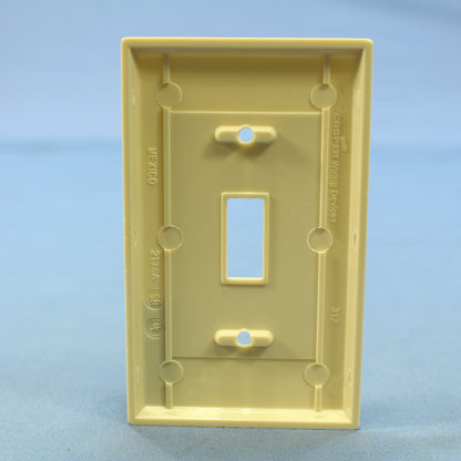 Cooper 2134V Ivory 1-Gang Toggle Switch Thermoset Wallplates Plastic Cover 5pcs