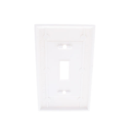 Cooper 2134W White 1-Gang Toggle Switch Thermoset Wallplates Plastic Cover 25pcs
