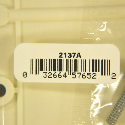Cooper 2137A Almond 2-Gang Blank Cover Box Mount Thermoset Wallplates 2-Pack