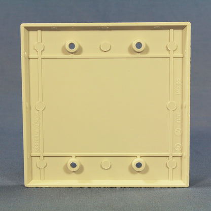 Cooper 2137LA Lt Almond 2-Gang Blank Cover Thermoset Wallplates Box Mount 10pcs