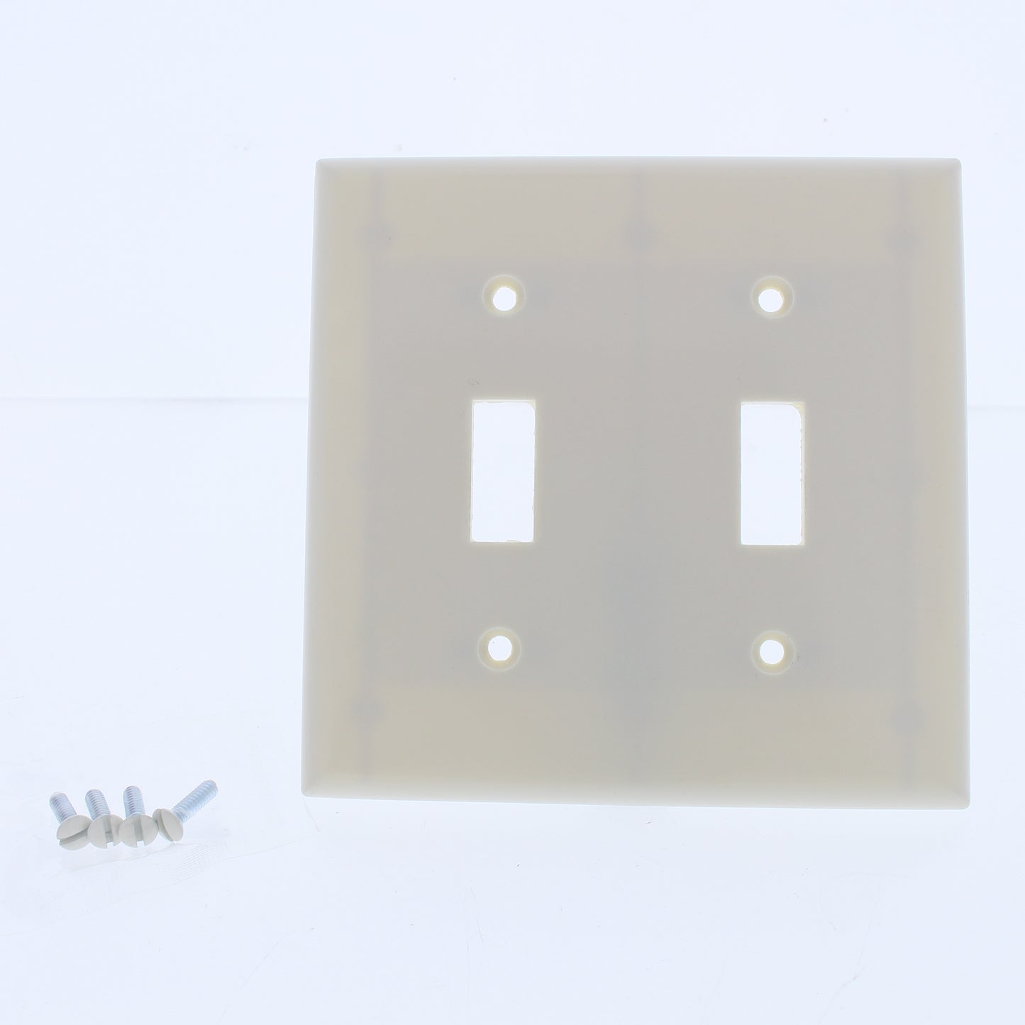 Cooper 2139A Almond 2-Gang Toggle Switch Thermoset Wallplate Standard Size 30pcs