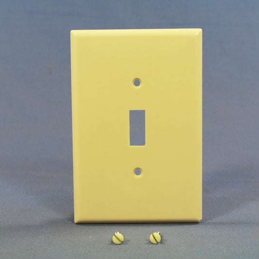 Cooper 2144V Ivory 1-Gang Toggle Switchplate Cover Oversize Thermoset Wallplate