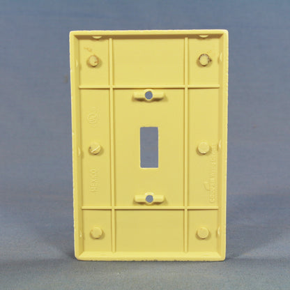 Cooper 2144V Ivory 1-Gang Toggle Switchplate Cover Oversize Thermoset Wallplate