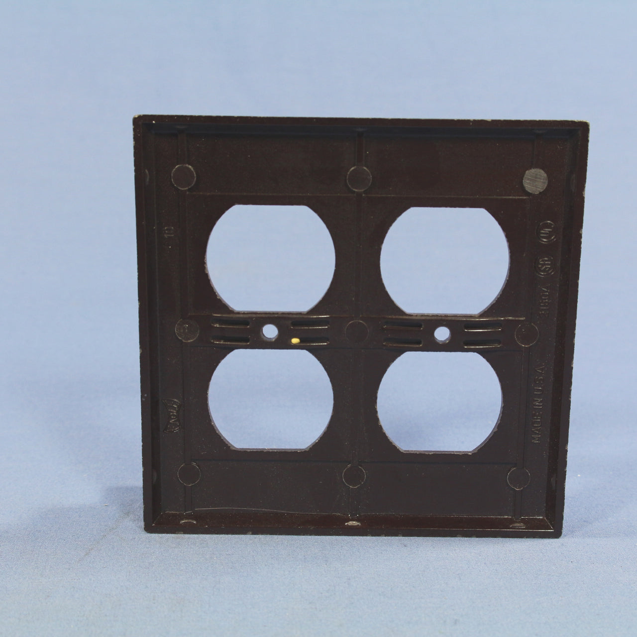 Cooper 2150B Brown 2-Gang Standard Receptacle Thermoset Wallplate Outlet Cover