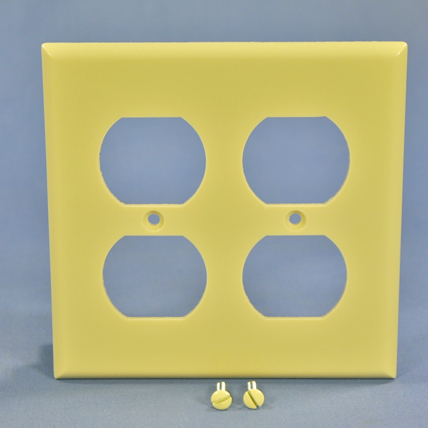 Cooper 2150V Ivory 2-Gang Standard Receptacle Thermoset Wallplate Outlet Cover
