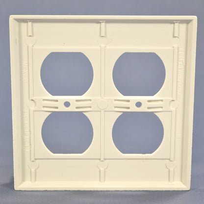 Cooper Electric White Residential 2-Gang Receptacle Wallplate Outlet Cover 2150W