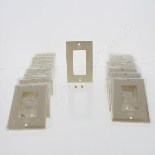 Cooper 2151A Almond 1-Gang Decorator GFCI Plastic Standard Wallplate Cover 25pcs