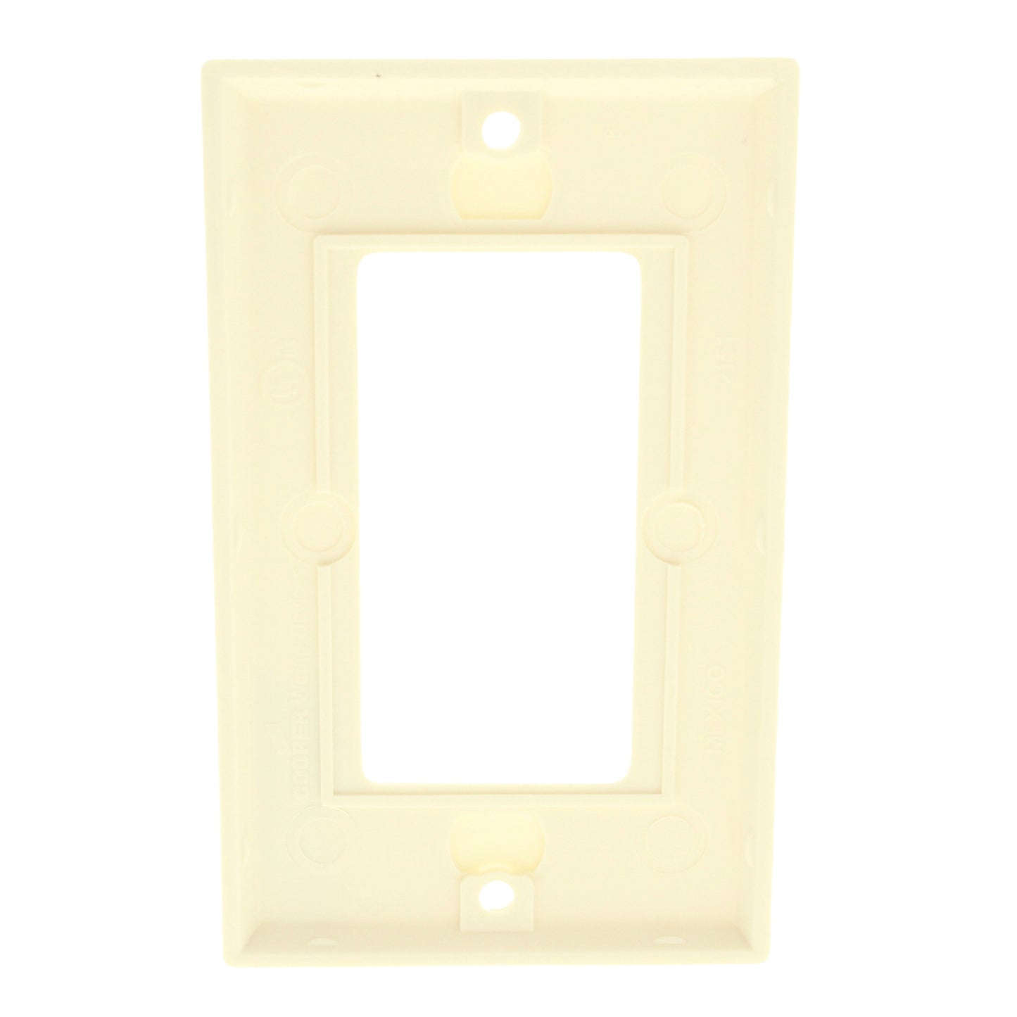 Cooper 2151A Almond 1-Gang Standard Decorator GFI GFCI Cover Thermoset Wallplate