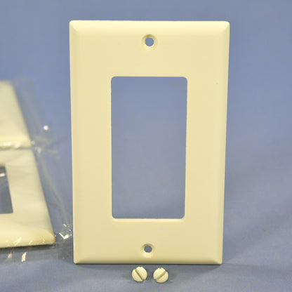 Cooper 2151A Almond 1-Gang Decorator GFCI Rocker Cover Thermoset Wallplates 5pcs