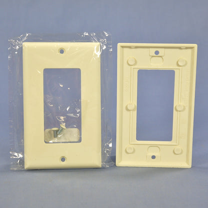 Cooper 2151A Almond 1-Gang Decorator GFCI Rocker Cover Thermoset Wallplates 5pcs