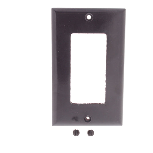Cooper 2151B Brown 1-Gang Standard Decorator GFI GFCI Cover Thermoset Wallplate