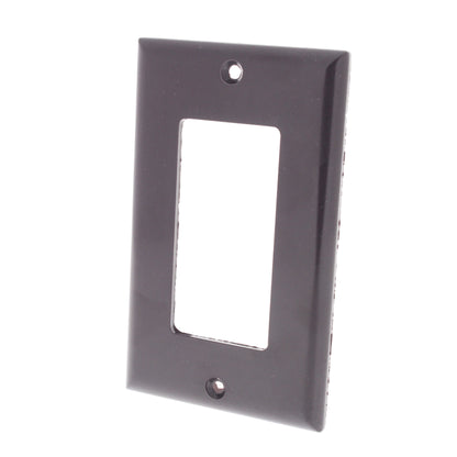 Cooper 2151B Brown 1-Gang Standard Decorator GFI GFCI Cover Thermoset Wallplate