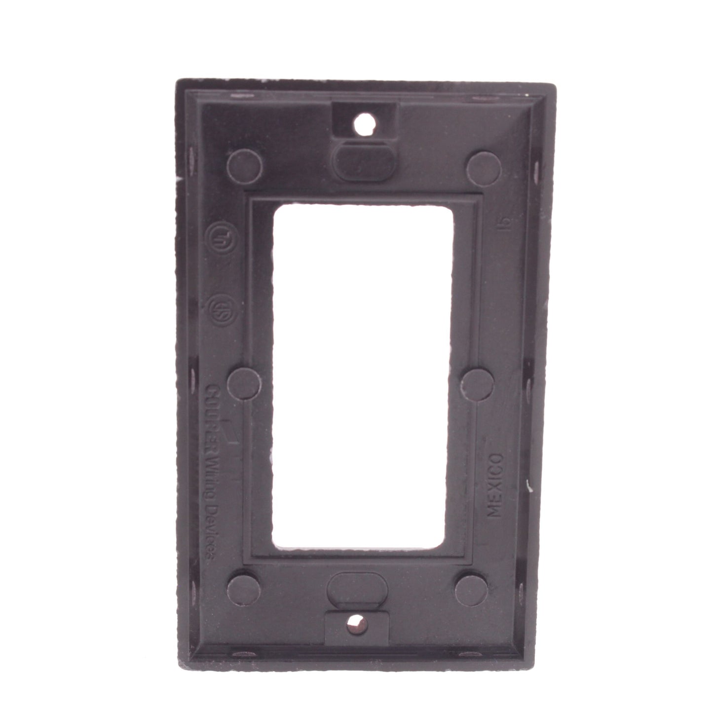 Cooper 2151B Brown 1-Gang Standard Decorator GFI GFCI Cover Thermoset Wallplate