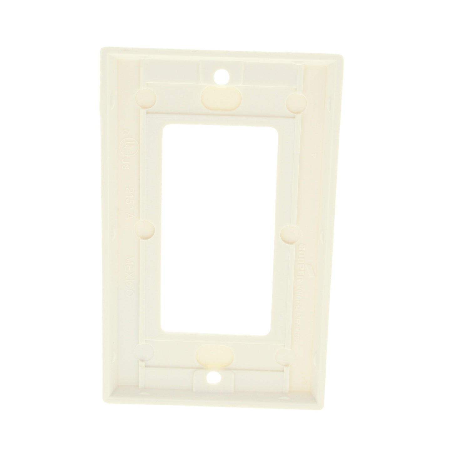 Cooper 2151LA Light Almond 1-Gang GFI GFCI Decorator Cover Thermoset Wallplate