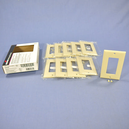 Cooper 2151V Ivory 1-Gang Decorator GFI GFCI Cover Thermoset Wallplates 10pcs