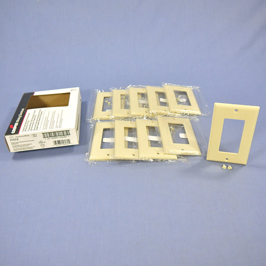 Cooper 2151V Ivory 1-Gang Decorator GFI GFCI Cover Thermoset Wallplates 10pcs