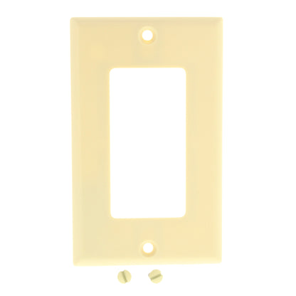 Cooper 2151V Ivory 1-Gang Standard Decorator GFI GFCI Cover Thermoset Wallplate