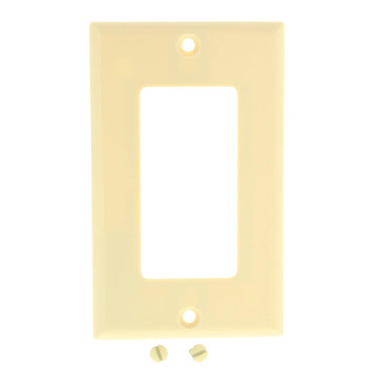 Cooper 2151V Ivory 1-Gang Standard Decorator GFI GFCI Cover Thermoset Wallplate