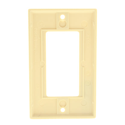 Cooper 2151V Ivory 1-Gang Standard Decorator GFI GFCI Cover Thermoset Wallplate