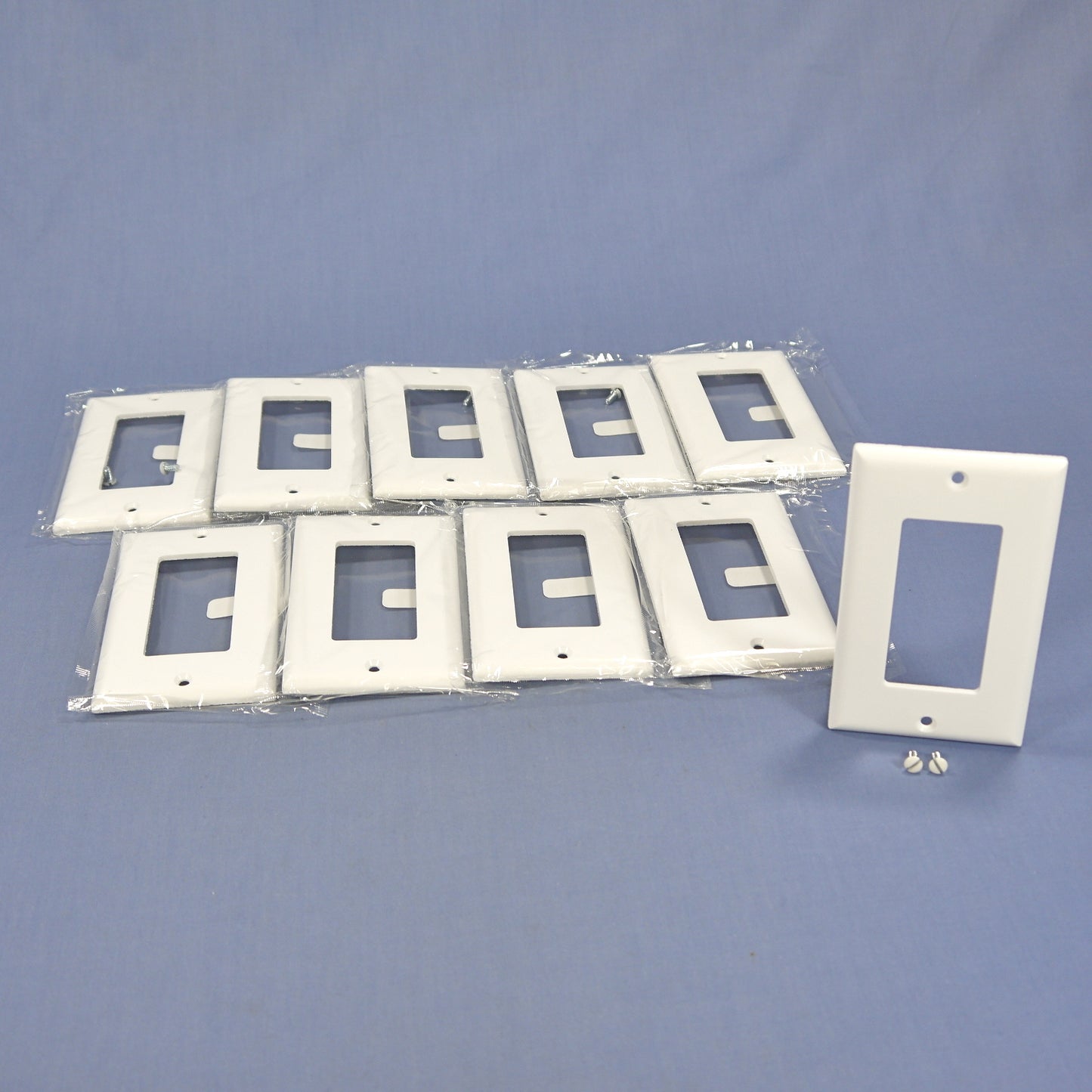 Cooper 2151W White 1-Gang Decorator GFI GFCI Cover Thermoset Wallplates 10pcs