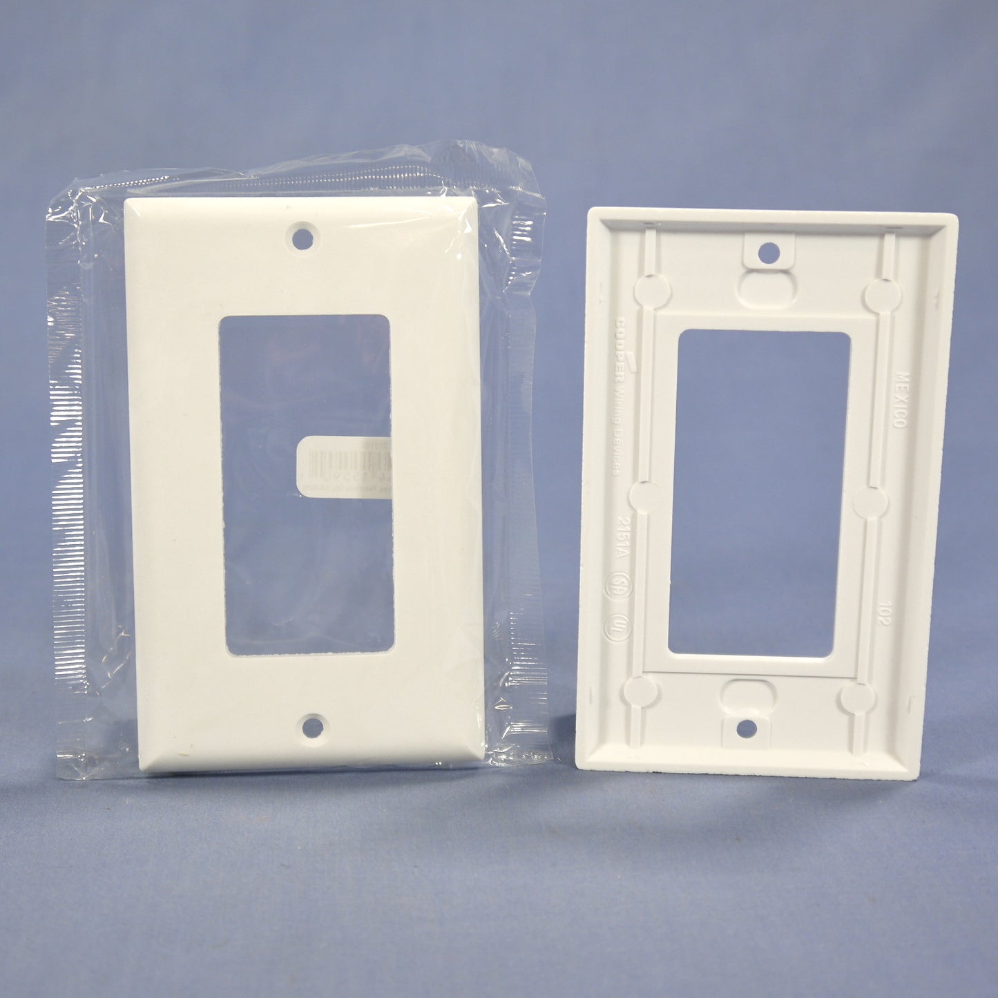 Cooper 2151W White 1-Gang Decorator GFI GFCI Cover Thermoset Wallplates 10pcs