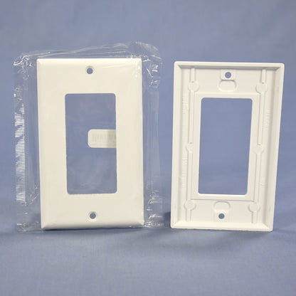 Cooper 2151W White 1-Gang Decorator GFI GFCI Cover Thermoset Wallplates 10pcs
