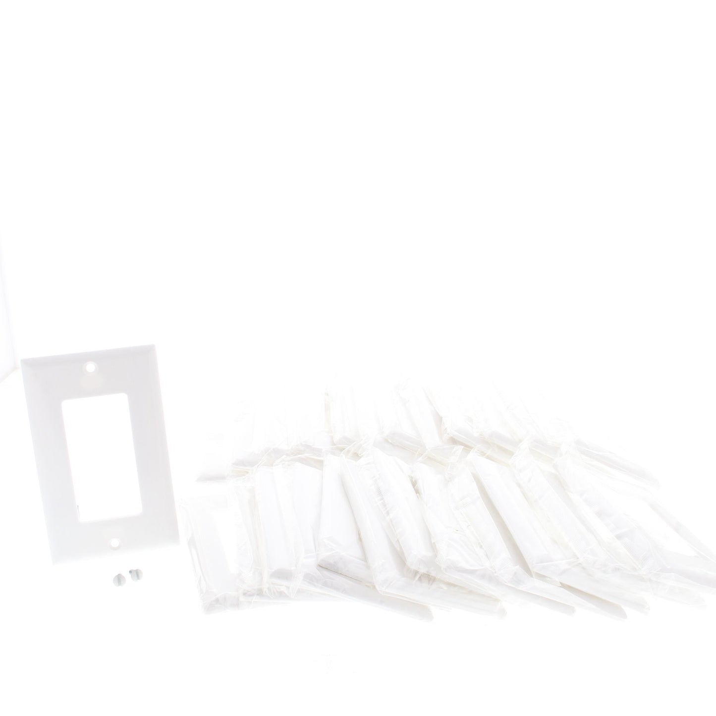 Cooper 2151W White 1-Gang Decorator GFI GFCI Cover Thermoset Wallplates 25pcs