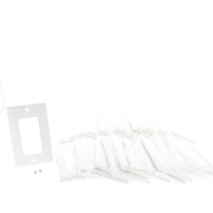Cooper 2151W White 1-Gang Decorator GFI GFCI Cover Thermoset Wallplates 25pcs