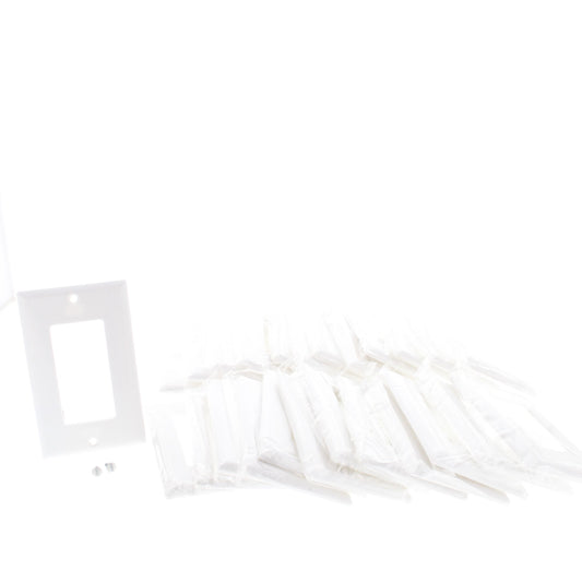 Cooper 2151W White 1-Gang Decorator GFI GFCI Cover Thermoset Wallplates 25pcs