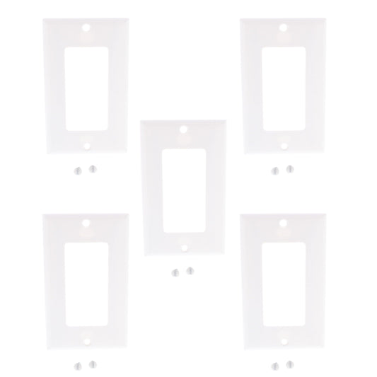 Cooper 2151W White 1-Gang Decorator GFI GFCI Cover Thermoset Wallplates 5pcs